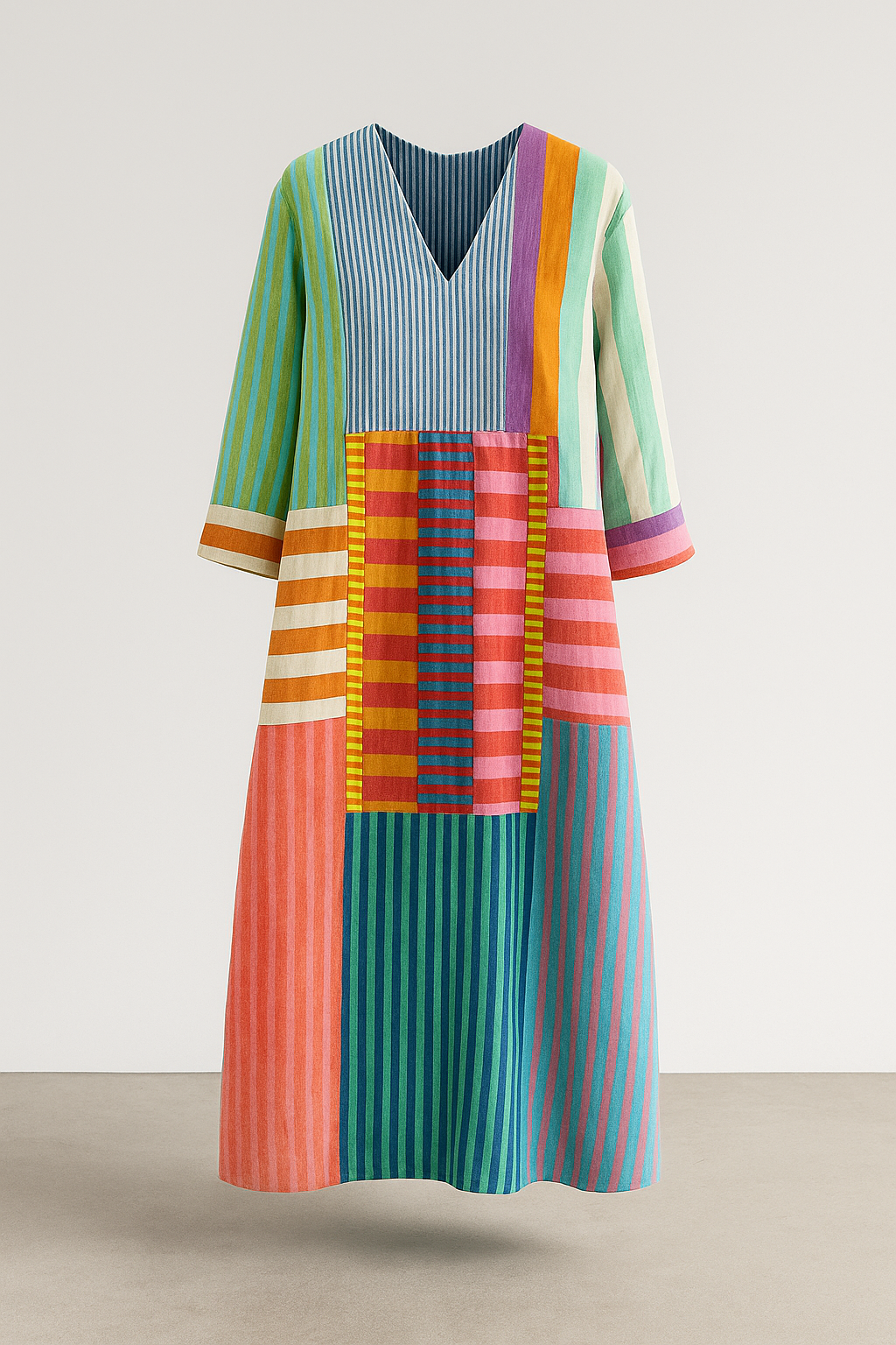 Marena | Prismblock Midi Dress