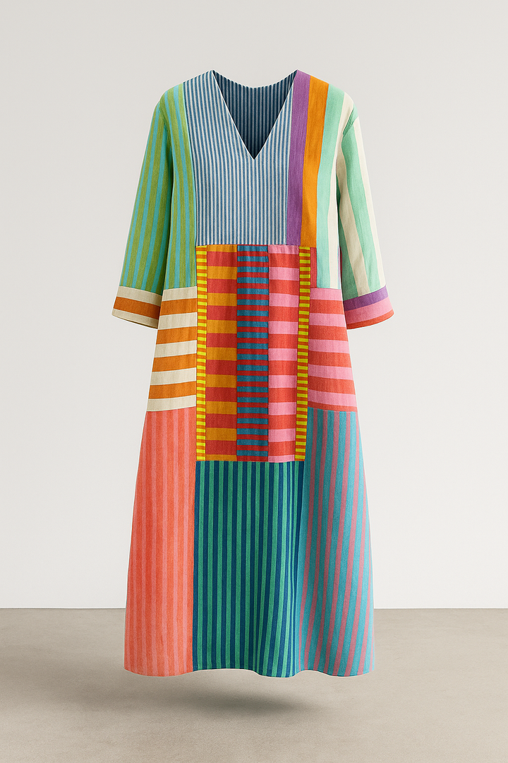 Marena | Prismblock Midi Dress