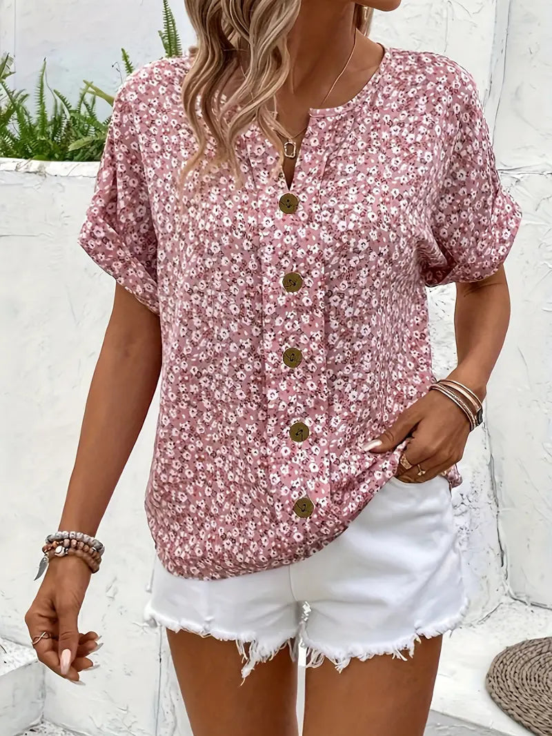 Vianna – Elegant Summer Floral Top
