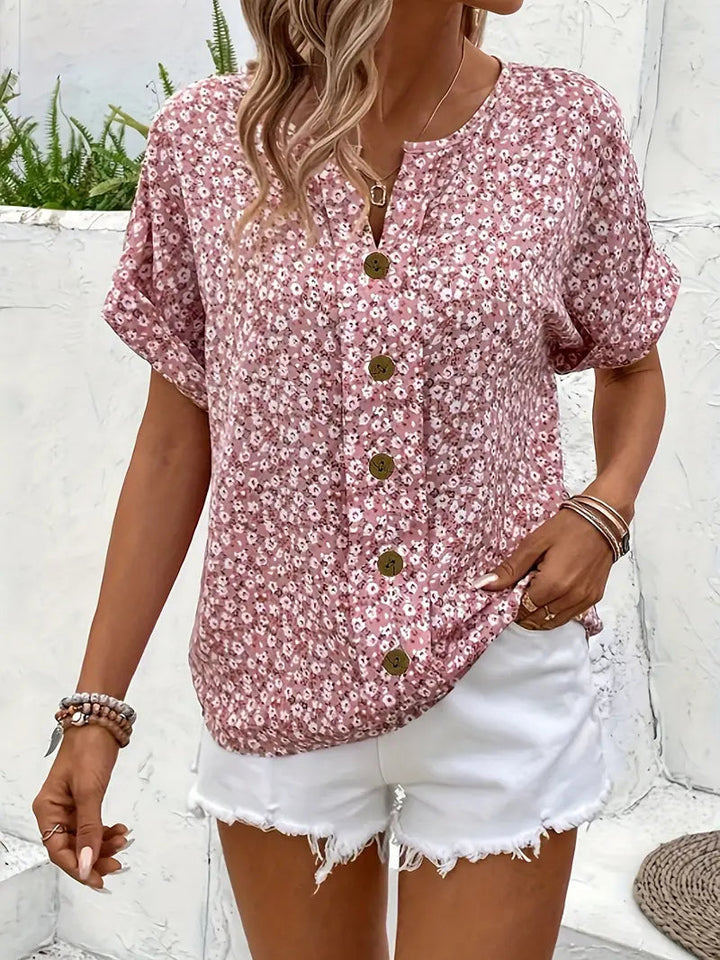 Vianna – Elegant Summer Floral Top