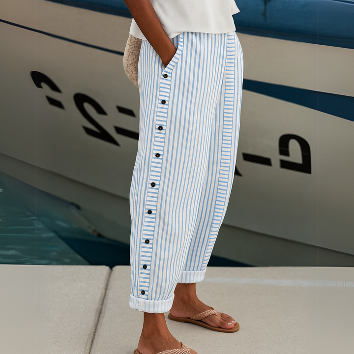 Reina | Striped Everyday Comfort Pants