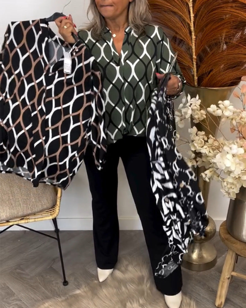 Janvie | Chic Pattern Blouse
