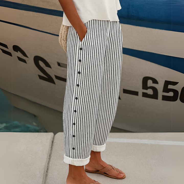 Reina | Striped Everyday Comfort Pants