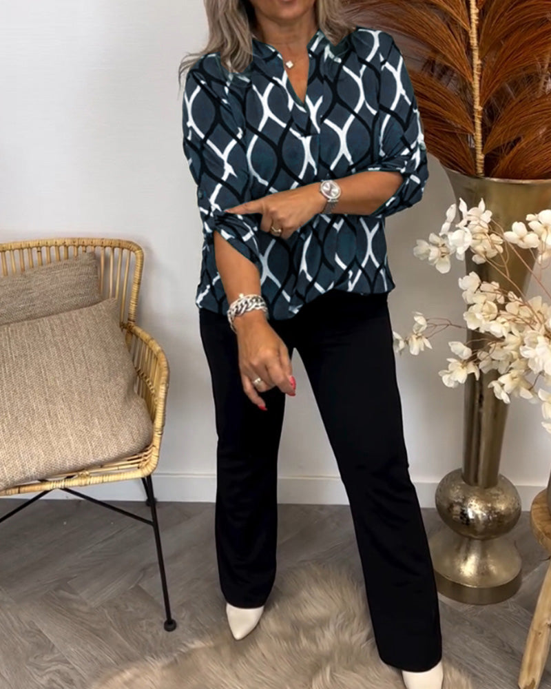 Janvie | Chic Pattern Blouse