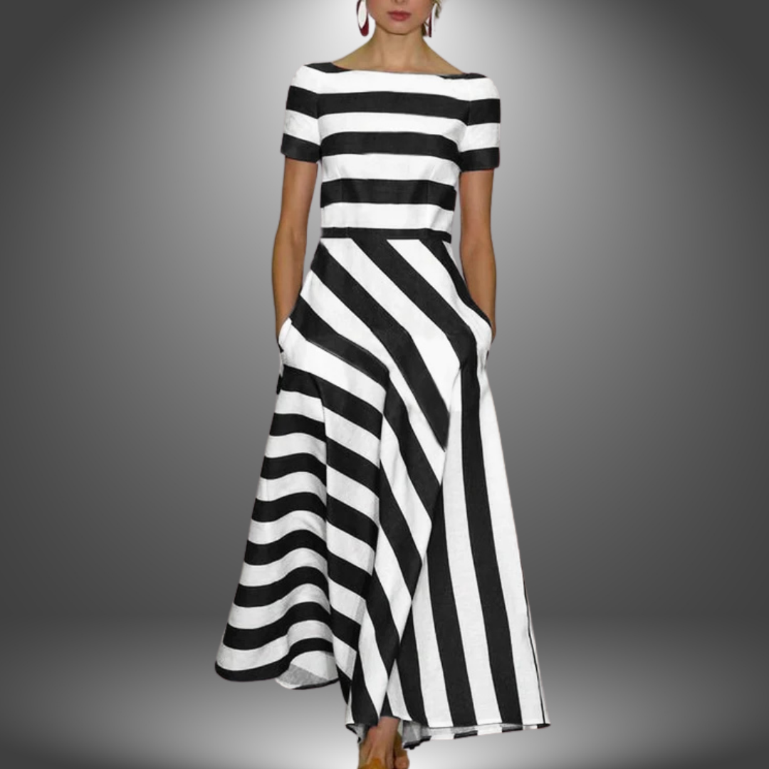 Lunara | Striped Midi Dress