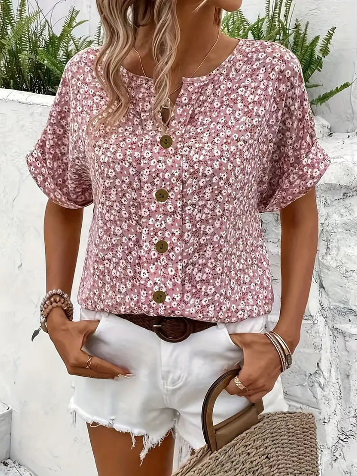 Vianna – Elegant Summer Floral Top