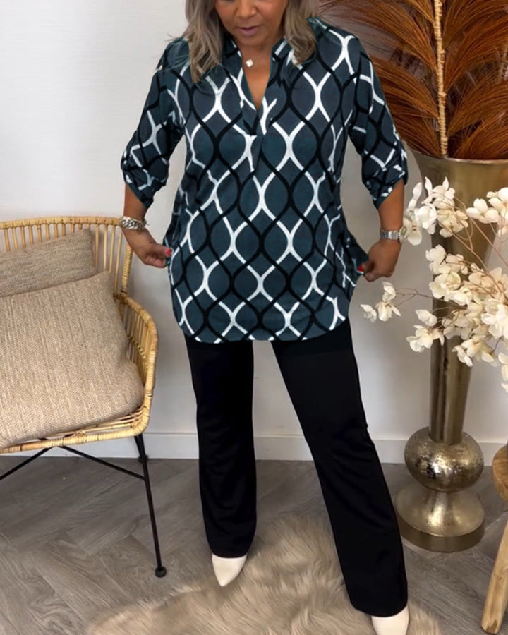Janvie | Chic Pattern Blouse