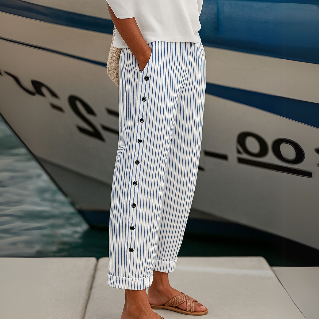 Reina | Striped Everyday Comfort Pants