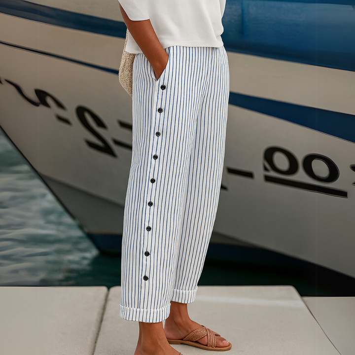 Reina | Striped Everyday Comfort Pants