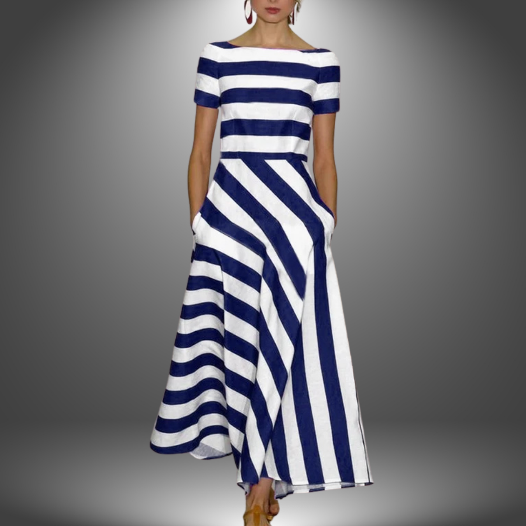 Lunara | Striped Midi Dress