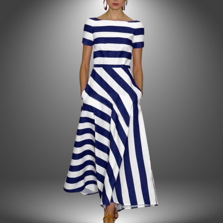 Lunara | Striped Midi Dress