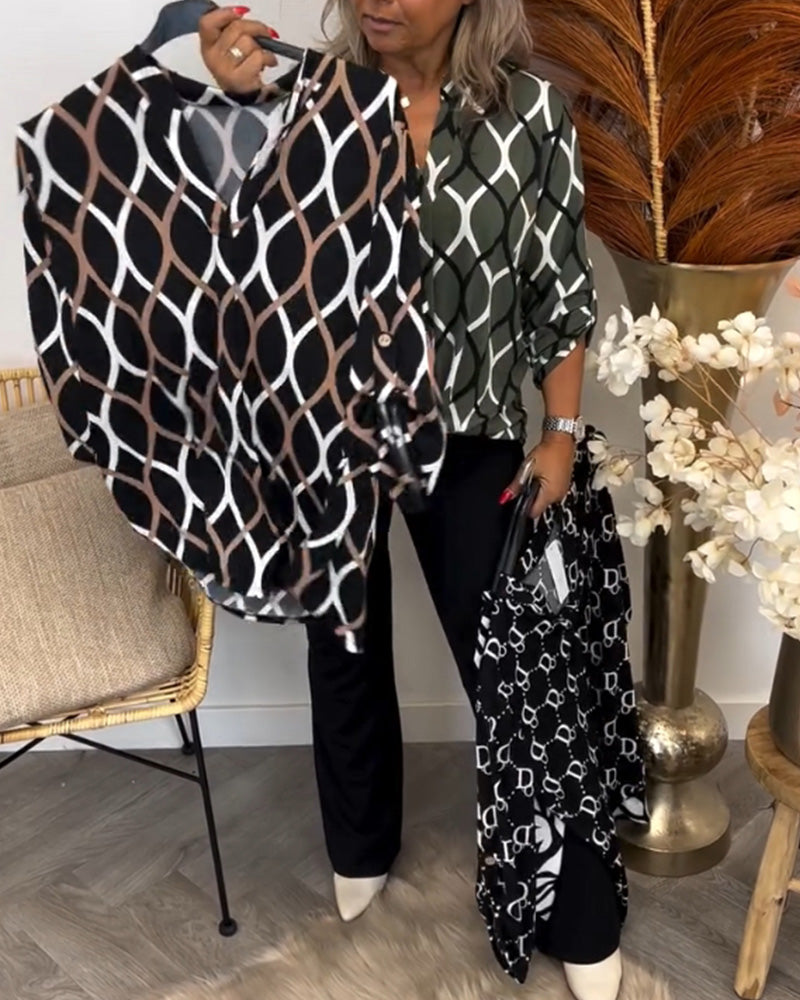 Janvie | Chic Pattern Blouse