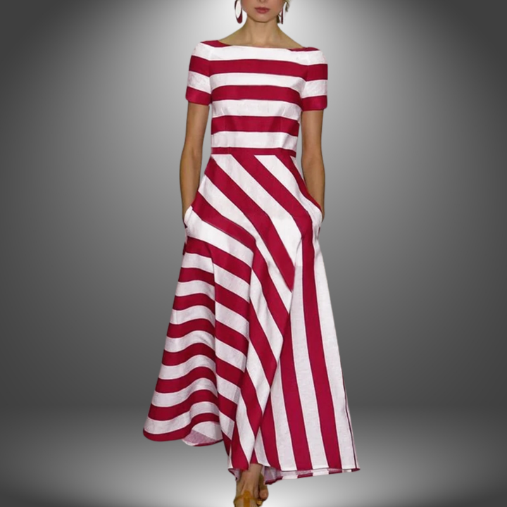 Lunara | Striped Midi Dress