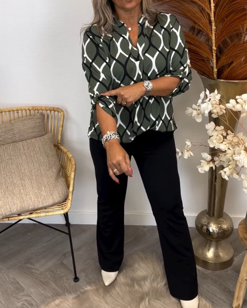 Janvie | Chic Pattern Blouse