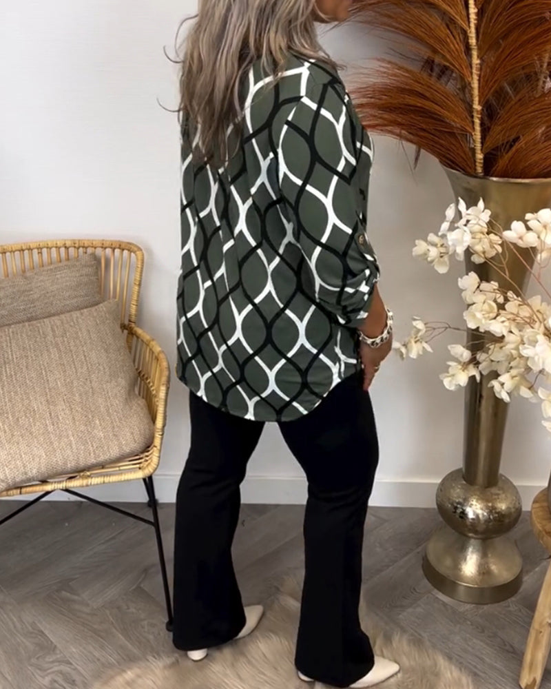 Janvie | Chic Pattern Blouse