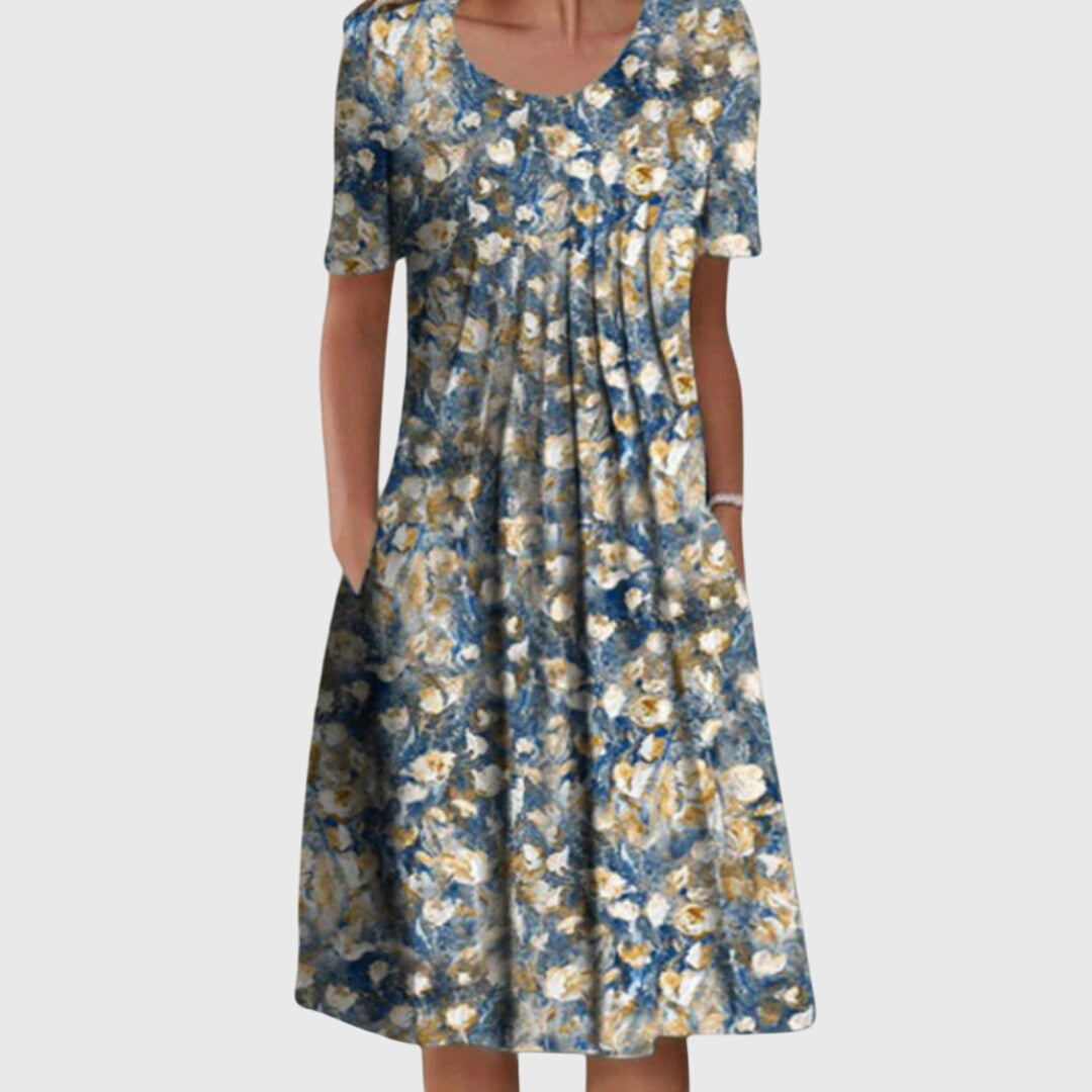 Amira| Elegant Layered Midi Dress