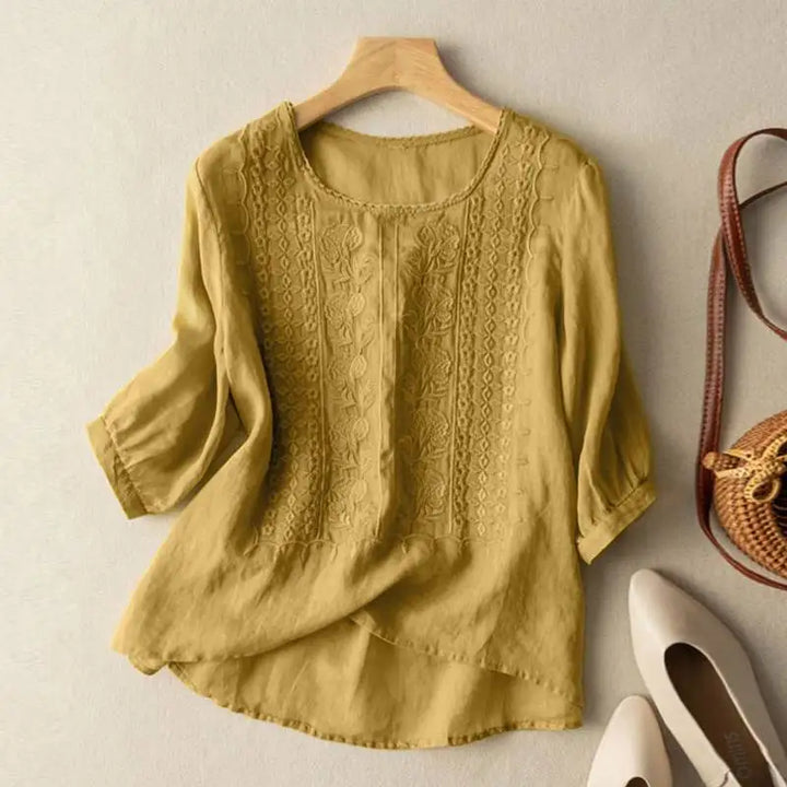 Aurisia - Soft Embroidered Blouse