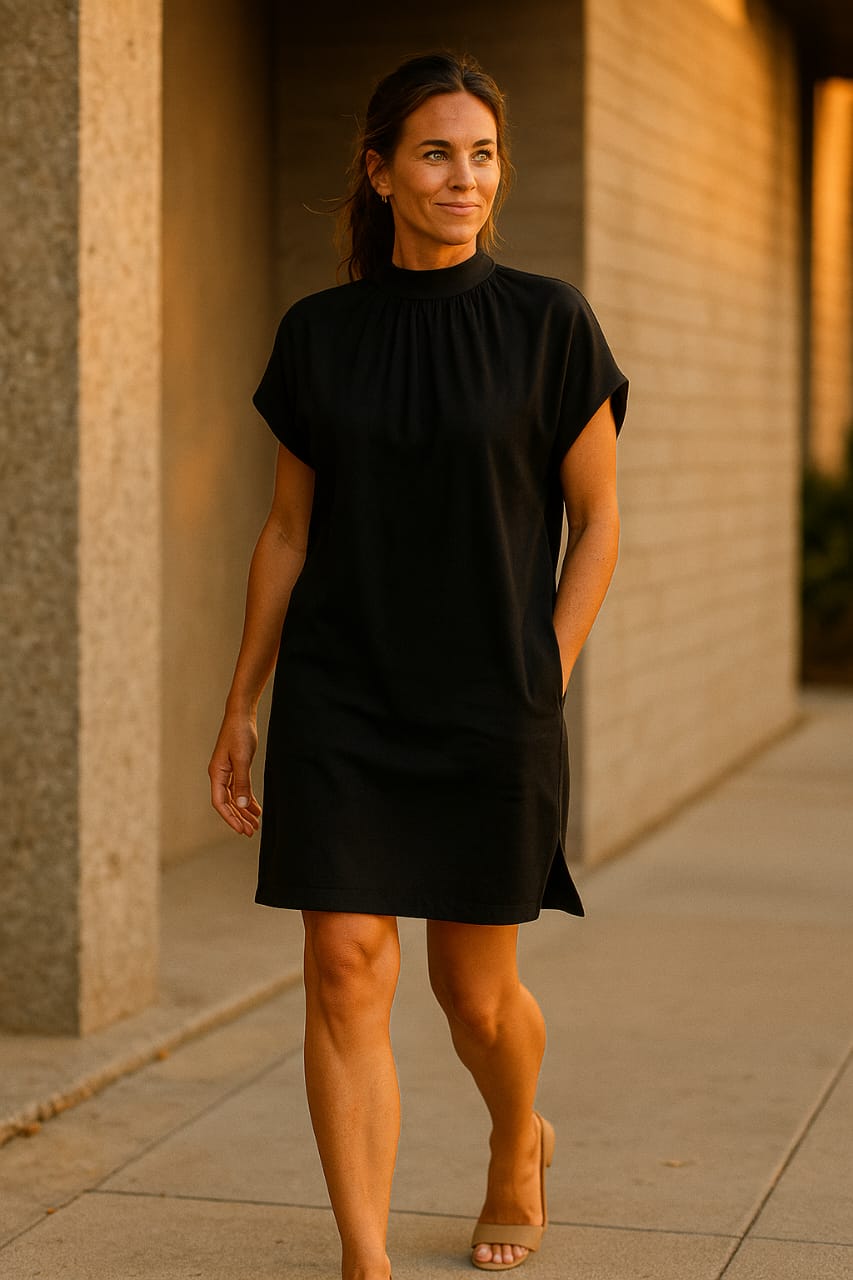 Marzel | ShadowSilk Minimal Dress