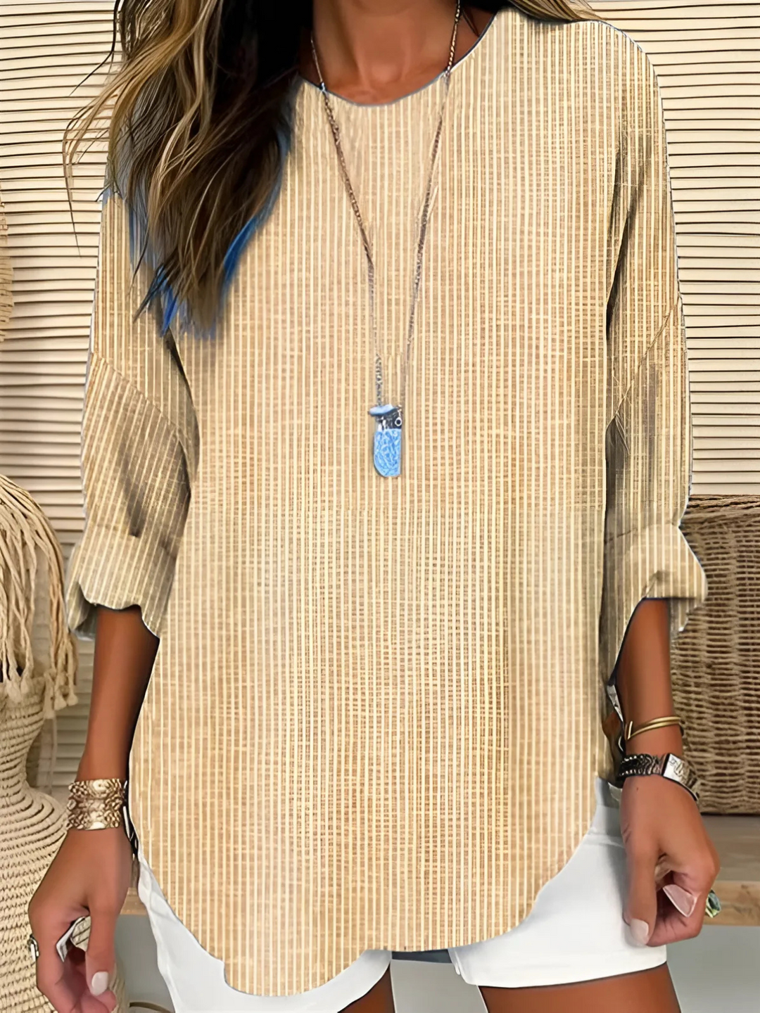 Rina | Modern Striped Blouse