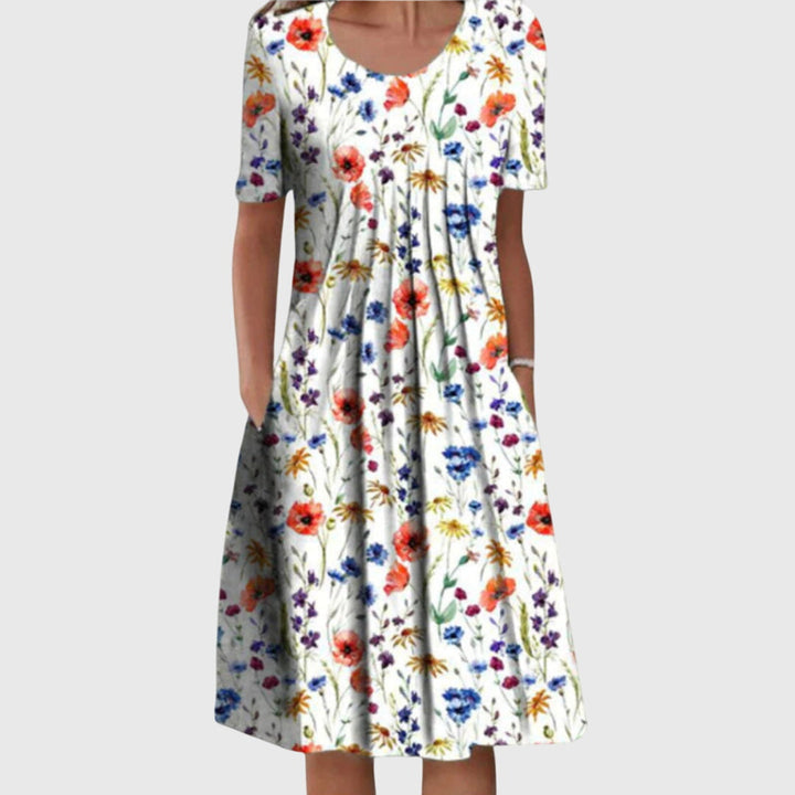 Amira| Elegant Layered Midi Dress