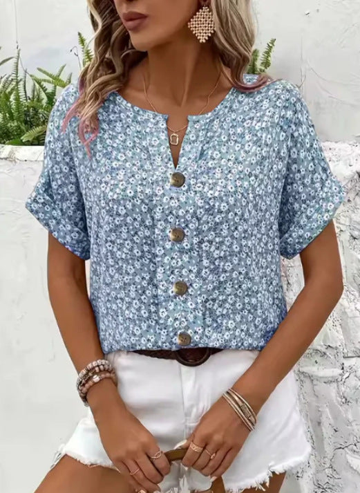 Vianna – Elegant Summer Floral Top